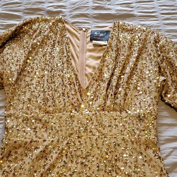 MacDuggal bronze Sequin gown Size 8 and 6 available new with tags - Picture 13 of 14